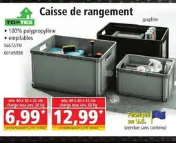 Norma TOPTEX Caisse de rangement offre