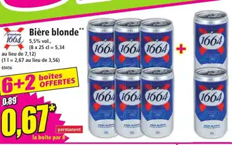 Norma 1664 Bière blonde offre