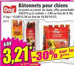 Norma Bâtonnets pour chiens offre