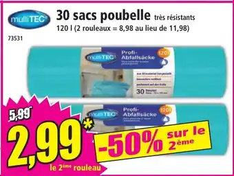 Norma 30 sacs poubelle très résistants offre