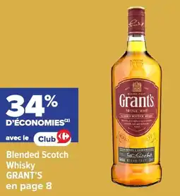 Carrefour Market Blended Scotch Whisky GRANT'S offre