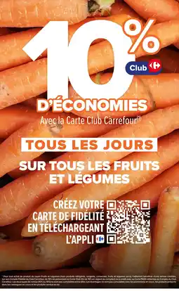 Carrefour Market Sur tous les fruits et legumes offre