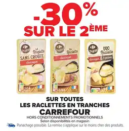 Carrefour Market Sur toutes les raclettes en tranches carrefour offre