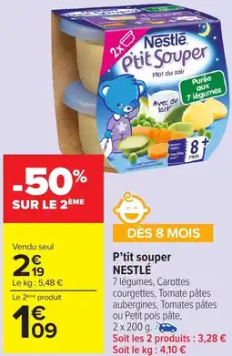 Carrefour Market P'tit souper NESTLÉ offre