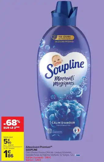 Carrefour Market Adoucissant Premium Soupline offre