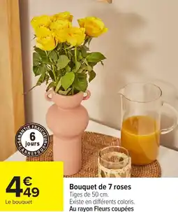 Carrefour Bouquet de 7 roses offre