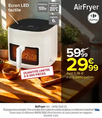 Carrefour AirFryer offre