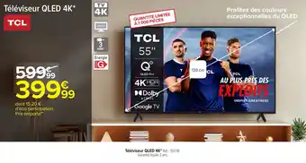 Carrefour Téléviseur QLED 4K TCL offre