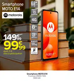 Carrefour Smartphone MOTO E14 offre