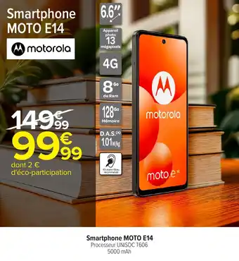 Carrefour Smartphone MOTO E14 offre