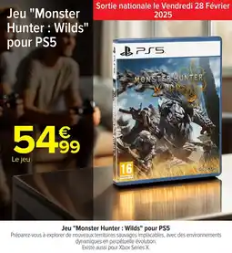 Carrefour Jeu Monster Hunter: Wilds pour PS5 offre