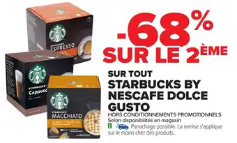 Carrefour Sur tout starbucks by nescafe dolce gusto offre