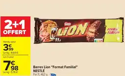 Carrefour Barres Lion Format Familial NESTLÉ offre