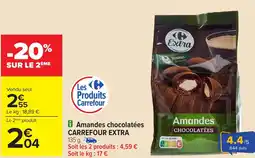 Carrefour Amandes chocolatées CARREFOUR EXTRA offre