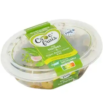 Carrefour Market Olives dénoyautées aux herbes CROC FRAIS offre