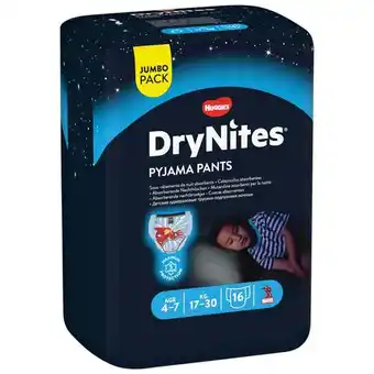 Carrefour Market HUGGIES Pyjama Pants DryNites Jumbo Pack offre