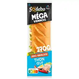 Carrefour Market SODEBO Sandwich Le Méga viennois offre