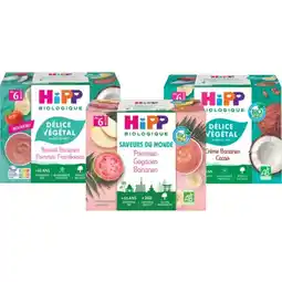 Carrefour Market HIPP BIOLOGIQUE SUR TOUTES LES COUPELLES 4 X 100 G offre