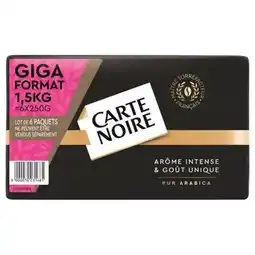 Carrefour Market CARTE NOIRE Café moulu classique Giga Format offre