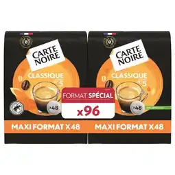 Carrefour Market CARTE NOIRE Dosettes de café Format spécial offre