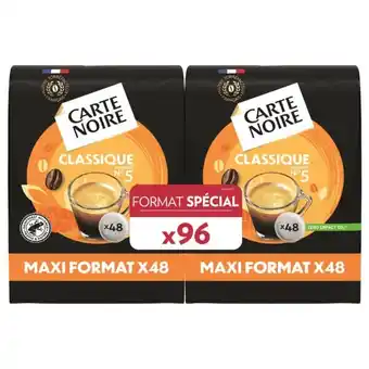 Carrefour Market CARTE NOIRE Dosettes de café Format spécial offre