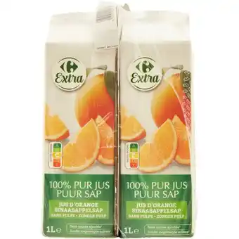 Carrefour CARREFOUR EXTRA Pur jus de fruits offre