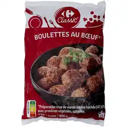 Carrefour CARREFOUR CLASSIC' Boulettes au bœuf surgelées offre