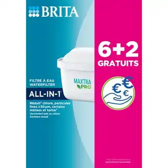 Carrefour BRITA Pack de 6 filtres à eau + 2 offerts MAXTRA PRO All-in-1 offre