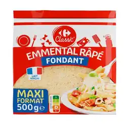 Carrefour CARREFOUR CLASSIC' Emmental râpé Maxi Format offre