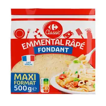 Carrefour CARREFOUR CLASSIC' Emmental râpé Maxi Format offre