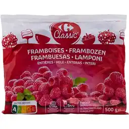 Carrefour CARREFOUR CLASSIC' Framboises surgelées offre