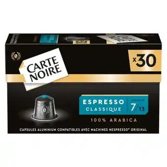 Carrefour CARTE NOIRE Capsules de café offre