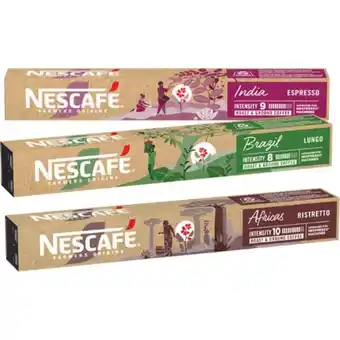 Carrefour NESCAFE FARMERS ORIGINS SUR TOUTES LES CAPSULES X10 offre