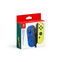 Carrefour NINTENDO Paire de manettes Joy-Con Bleu et Jaune pour Nintendo Switch offre