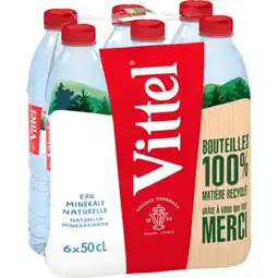 Carrefour VITTEL SUR TOUS LES PACKS D’EAU NATURELLE ET LES BOUTEILLES AROMATISÉES offre