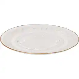 Carrefour CARREFOUR HOME Assiette plate baroque filet or offre