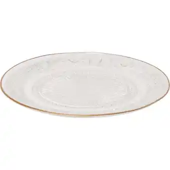 Carrefour CARREFOUR HOME Assiette plate baroque filet or offre