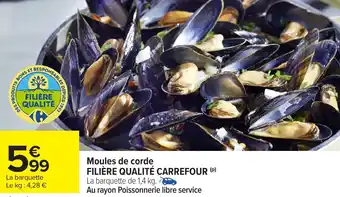 Carrefour Moules de corde FILIÈRE QUALITÉ CARREFOUR offre