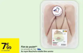 Carrefour Filet de poulet offre