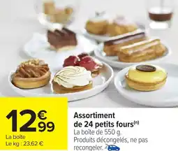 Carrefour Assortiment de 24 petits fours offre