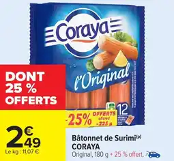 Carrefour Bâtonnet de Surimi CORAYA offre