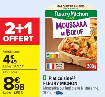 Carrefour Plat cuisiné FLEURY MICHON offre