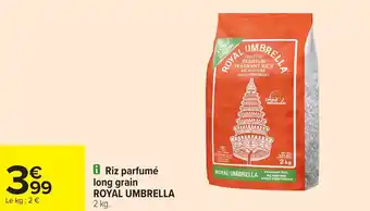 Carrefour Riz parfumé long grain ROYAL UMBRELLA offre