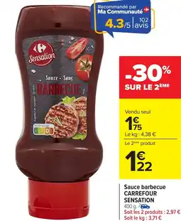 Carrefour Sauce barbecue CARREFOUR SENSATION offre