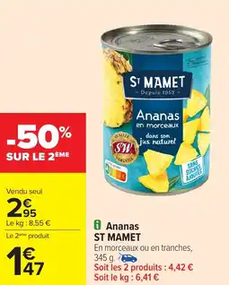 Carrefour Ananas ST MAMET offre