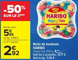 Carrefour Boite de bonbons HARIBO offre