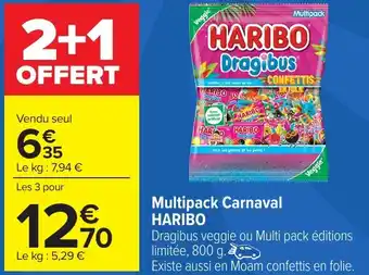 Carrefour Multipack Carnaval HARIBO offre