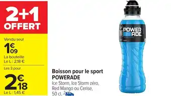 Carrefour Boisson pour le sport POWERADE offre