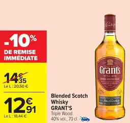 Carrefour Blended Scotch Whisky GRANT'S offre