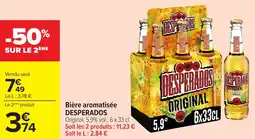 Carrefour Bière aromatisée DESPERADOS offre